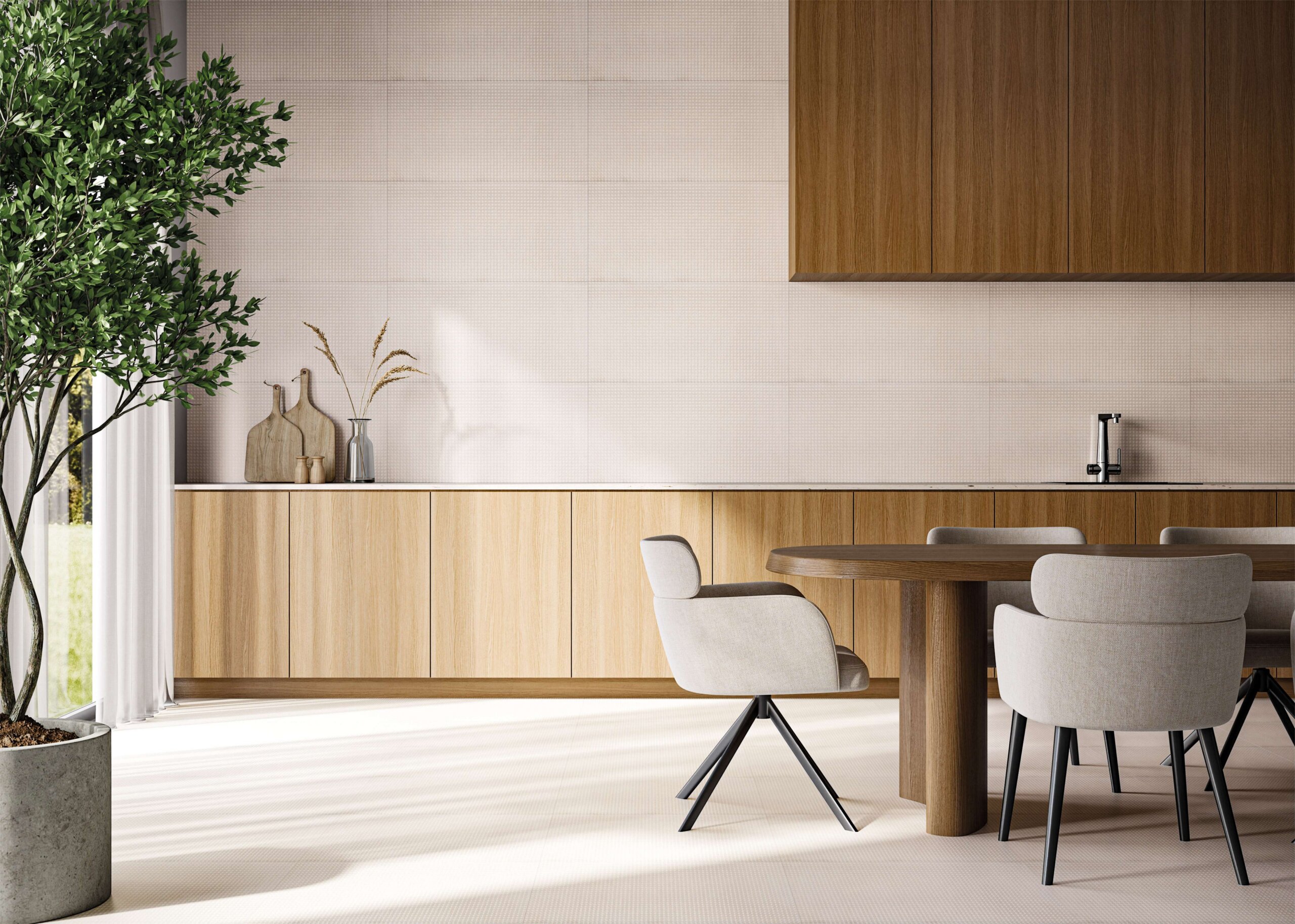 Beauty | 30x60 na parede e 59,5,59,5 no piso, ambos retificados